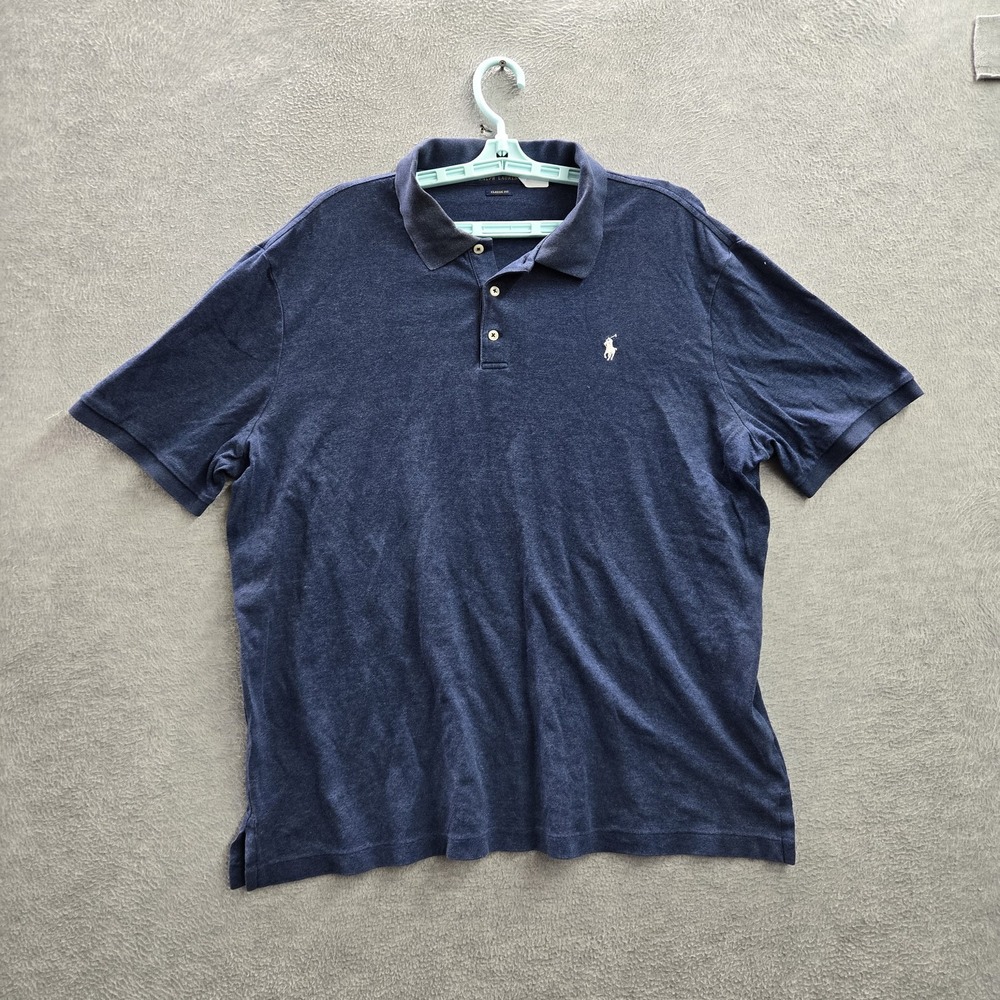 Polo Ralph Lauren Men Polo XL Navy Logo Short Sleeve